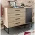 Brussels Chest of Drawers with Angled Feet - Holm Oak, Slate