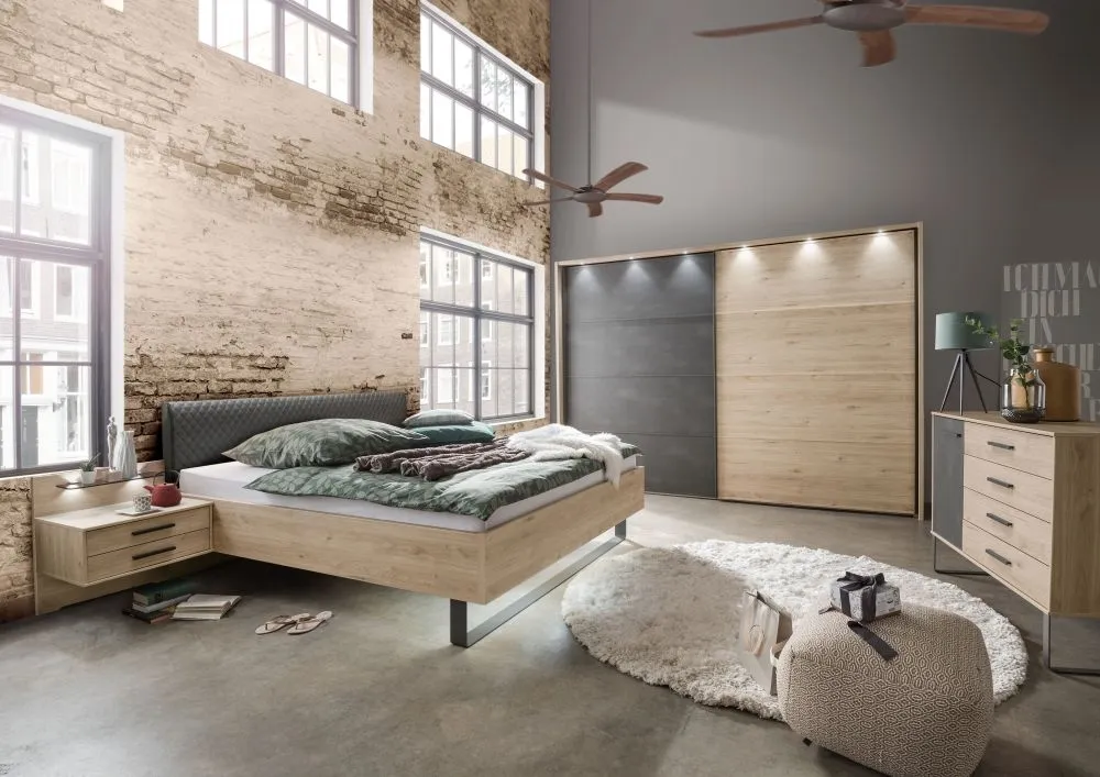 Brussels Faux Leather Upholstered Headboard Bed