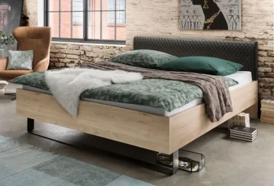 Brussels Faux Leather Upholstered Headboard Bed