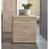Dakar 2 Bedside Cabinet with Silver Handles