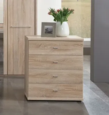 Dakar 2 Bedside Cabinet with Silver Handles image
