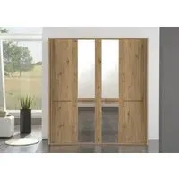 Dakar 2 Wardrobe with Passepartout and Slate Handles