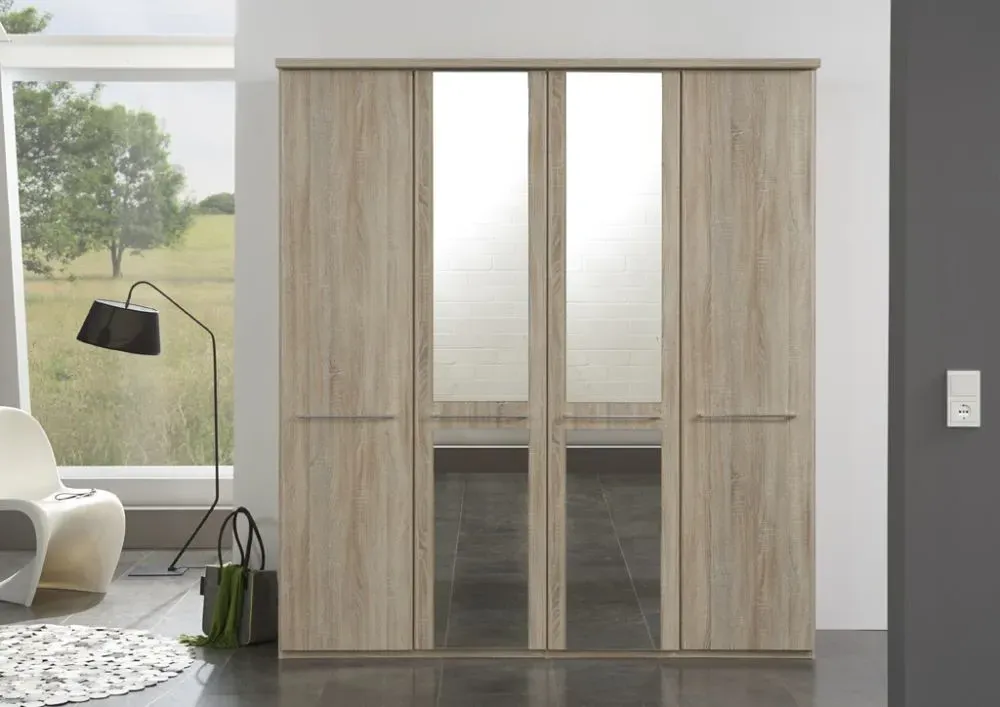 Dakar 2 Wardrobe with Silver Handles