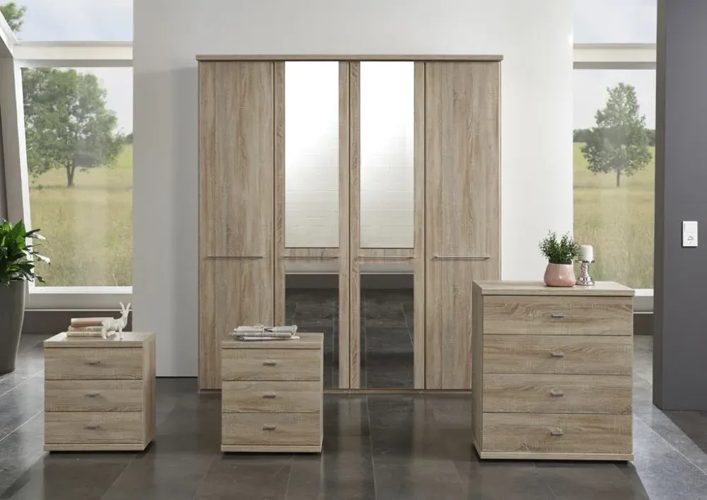 Dakar 2 Wardrobe with Silver Handles