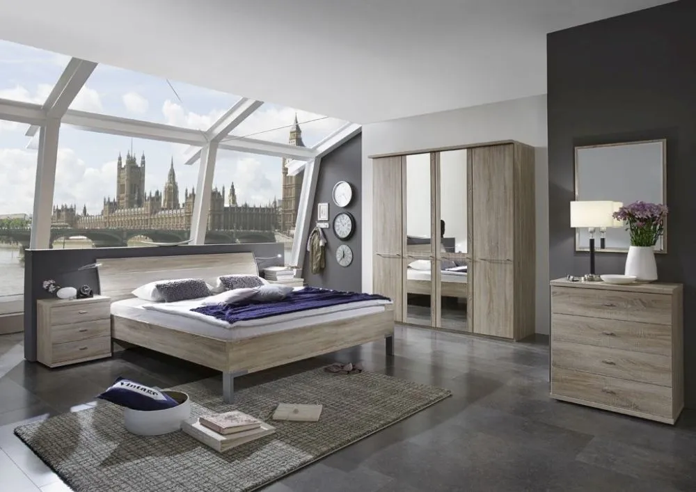 Dakar 2 Wardrobe with Silver Handles