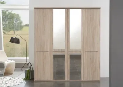 Dakar 2 Wardrobe with Silver Handles