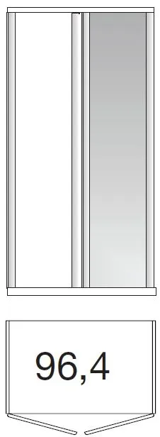 Luxor 3+4 2 Door Mirror Wardrobe - Rustic Oak