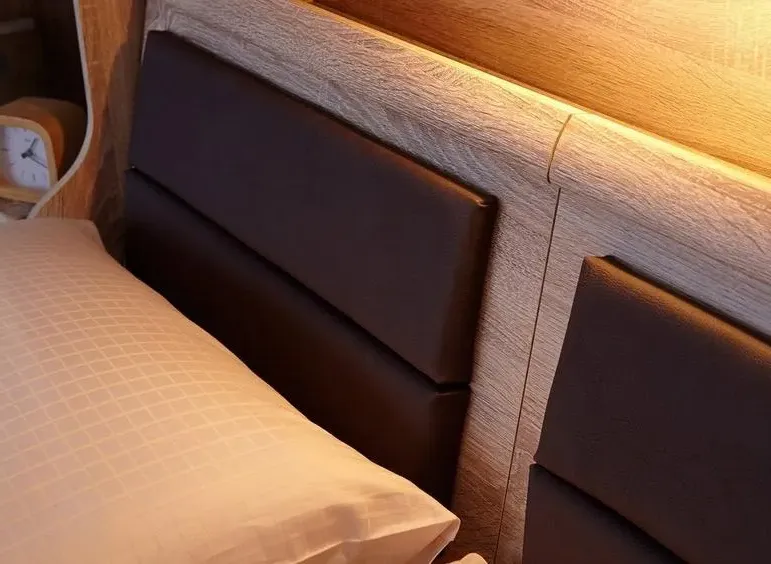 Luxor 3+4 215cm Overbed Unit with 140cm Bed - Rustic Oak