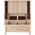 Luxor 3+4 215cm Overbed Unit with 140cm Bed - Rustic Oak