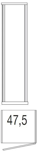 Luxor 3+4 Single Door Wardrobe - Rustic Oak