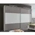 Portland 2-Door Sliding Wardrobe - White, Grey