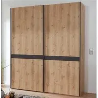 Rialto 2-Door Sliding Wardrobe - Bianco Oak