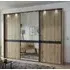 Rialto 3 Door Mirror Sliding Wardrobe - Oak