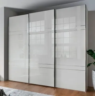 Rialto 3 Door Sliding Wardrobe - White image