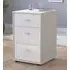 Rialto 3 Drawer Bedside Cabinet - White