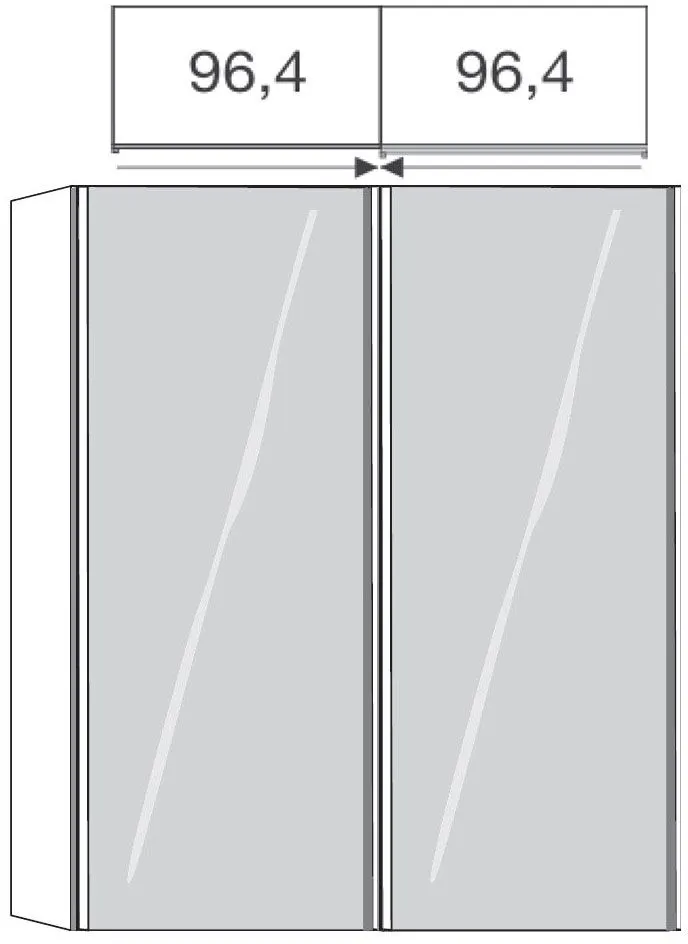 Sydney 2 Door Full Mirrored Sliding Wardrobe - Oak