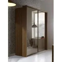 Sydney 2 Door Full Mirrored Sliding Wardrobe - Oak
