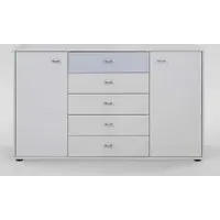 Tokio 2 Door 5 Drawer Combination Dresser - Alpine White