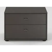 Tokio 2 Drawer Bedside Cabinet - Havana