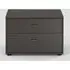 Tokio 2 Drawer Bedside Cabinet - Havana