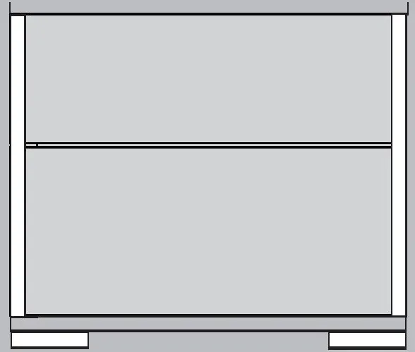 Tokio 2 Drawer Bedside Cabinet - Magnolia Glass, Havana