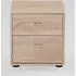 Tokio 2 Drawer Bedside Cabinet - Rustic Oak