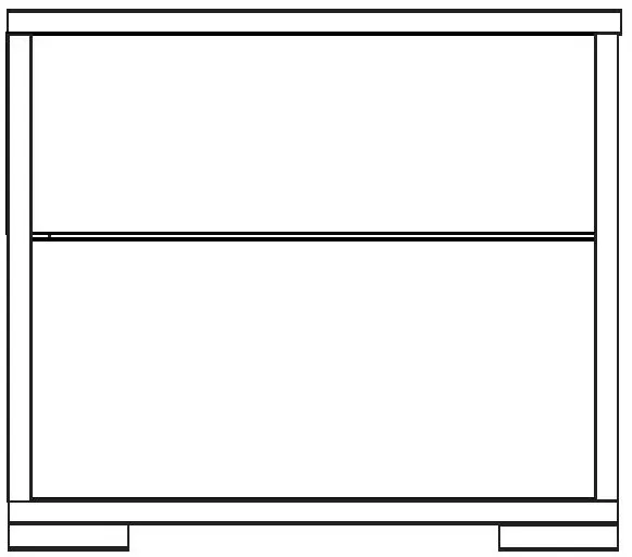 Tokio 2 Drawer Bedside Cabinet - White