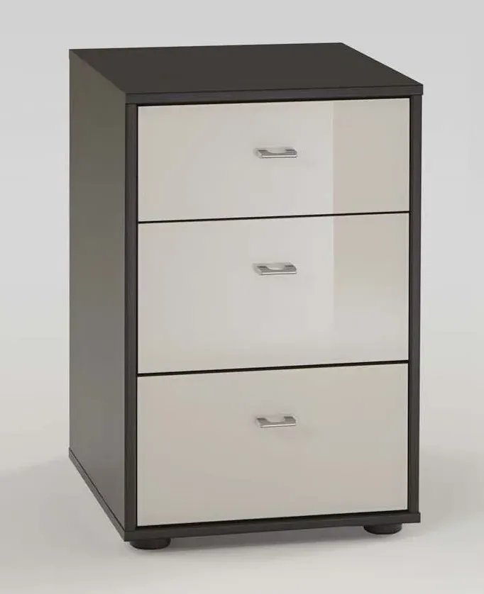 Tokio 3 Drawer Bedside Cabinet