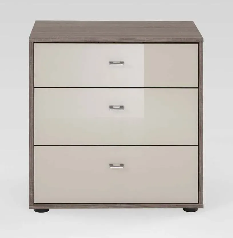 Tokio 3 Drawer Bedside Cabinet