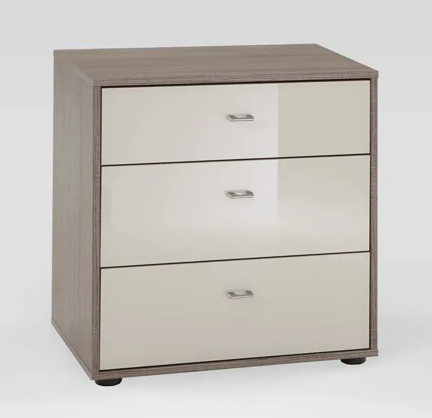 Tokio 3 Drawer Bedside Cabinet