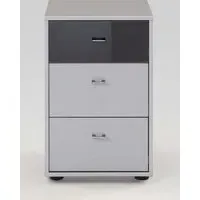 Tokio 3 Drawer Bedside Cabinet - Alpine White