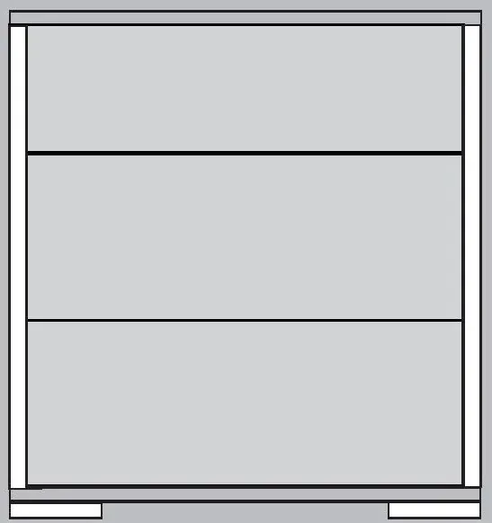 Tokio 3 Drawer Bedside Cabinet - Havana, Magnolia Glass