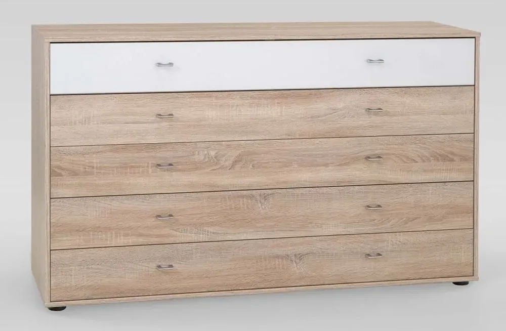 Tokio 5 Drawer Chest - Alpine White