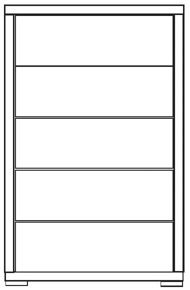 Tokio 5 Drawer Chest - Havana