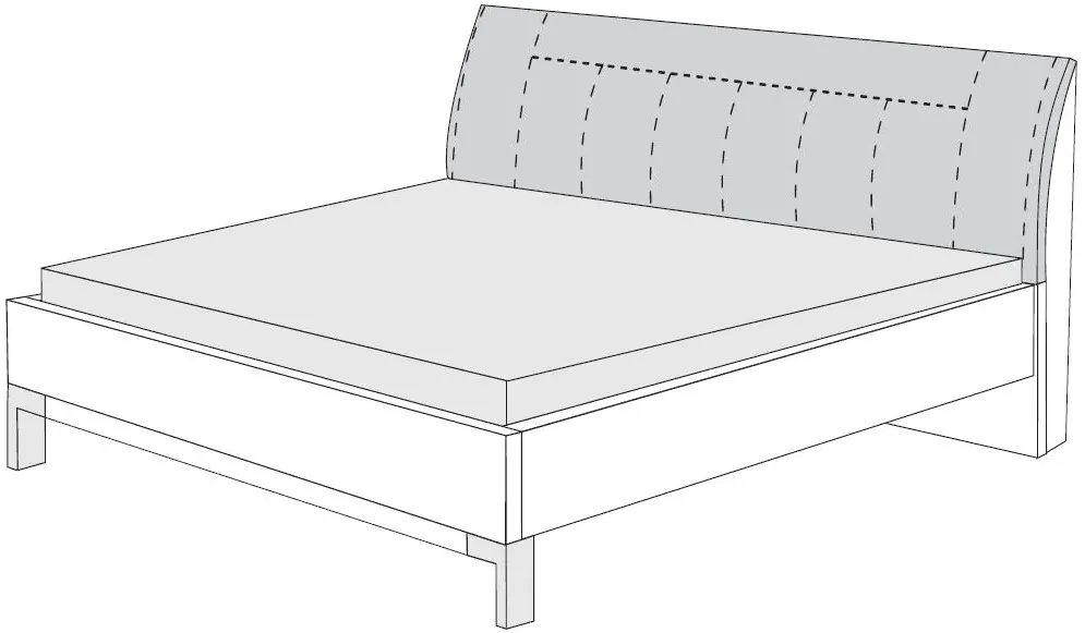 Tokio Queen Size Bed Frame with Chrome Feet - Havana, Leather