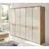 Wega 5 Door Wardrobe - Oak, Champagne Glass