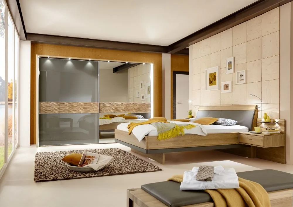 Wega Bed with Cushion Headboard - Faux Leather