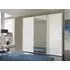 Westside 3-Door Mirror Sliding Wardrobe - White Glass