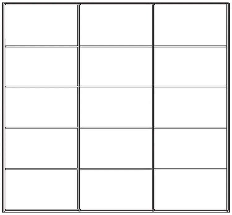 Westside 3-Door Sliding Wardrobe - White