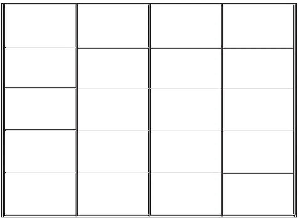 Westside 4-Door Sliding Wardrobe - White