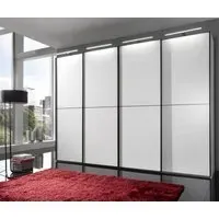 Westside 4-Door Sliding Wardrobe - White