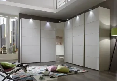 Westside 6 Door Sliding Wardrobe - White image