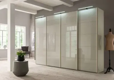 Westside Sliding Wardrobe - Champagne Glass