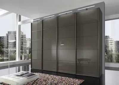 Westside Sliding Wardrobe - Havana Glass