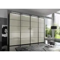 Westside Sliding Wardrobe - Magnolia Glass