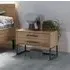 Wiemann Breda 2 Drawer Bedside Cabinet - Bianco Oak
