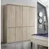 Wiemann Dakar 2 4 Door Wardrobe - Rustic Oak, Slate Handles
