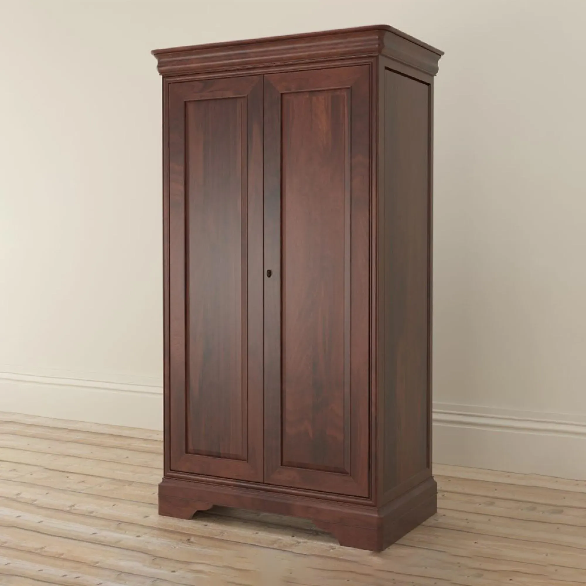 Antoinette 2 Door Wardrobe - Dark Cherrywood