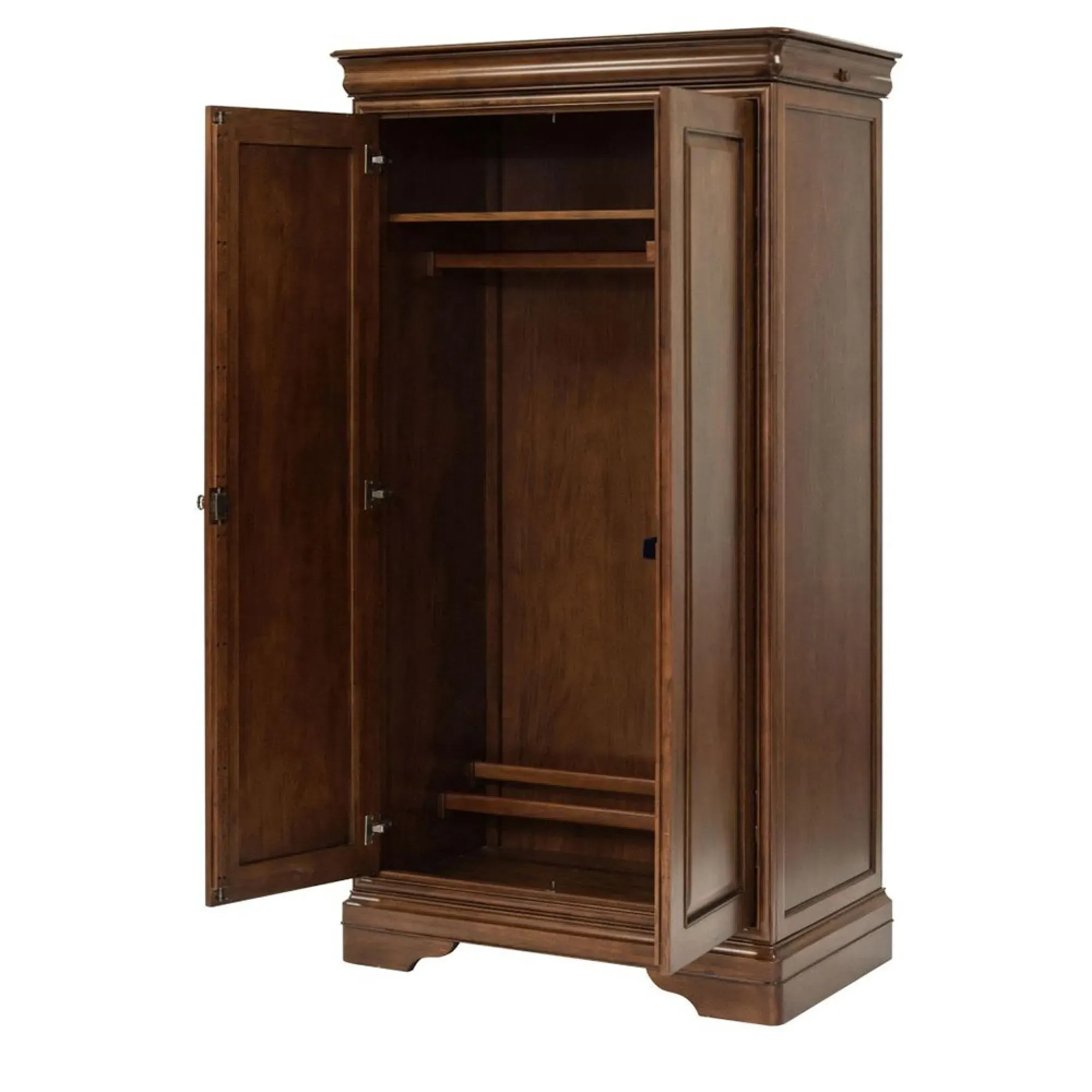 Antoinette 2 Door Wardrobe - Dark Cherrywood