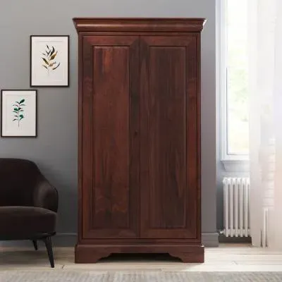 Antoinette 2 Door Wardrobe - Dark Cherrywood